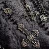 Stylish Cross And Star Pendant Necklace With Electroplated Alloy For Casual Fashion