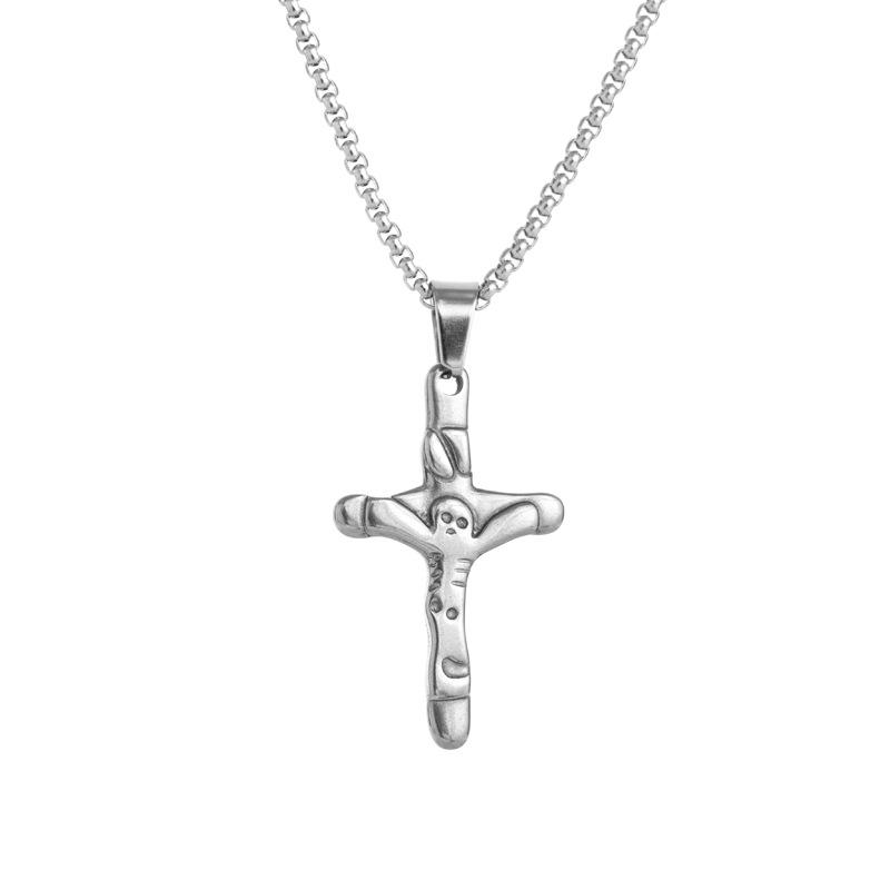 New Men and Women Fashionable Simple Cross Necklace Faith Exorcism