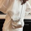 Advanced Texture Silver Crossbody Bag 2026 New Versatile Chain Shoulder Bag Mobile Phe Bag Fashiable Mini Women's Small Bag