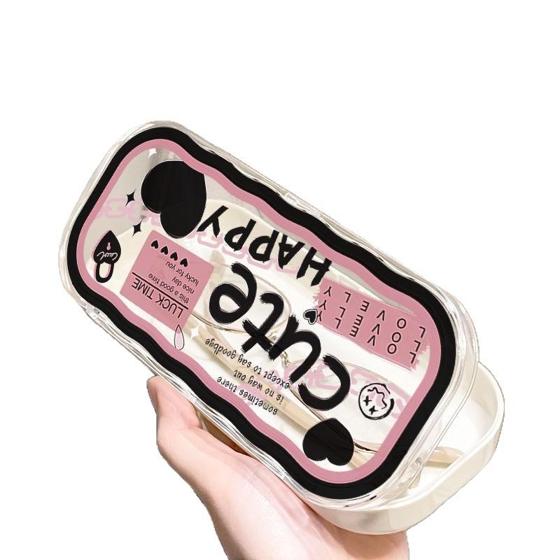 Minimalist Floral Bow Wavy Eyeglass Case,Creative Personalized Glasses Storage Box, Butterfly Kitty Eyewear Holder For Students