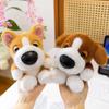 Large Head Dog Plush Toy Husky Soft Stuffed Animal For Kid Gift