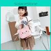 Fashion Cartoon Cat Children Shoulder Crossbody Bag With Soft Plush Kids Gift