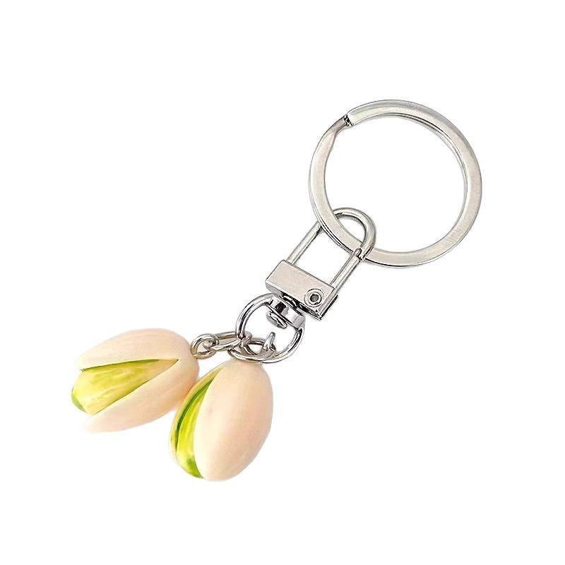 Creative Pistachio Keychain Pendant - Unique Backpack Charm and Mini Ornament