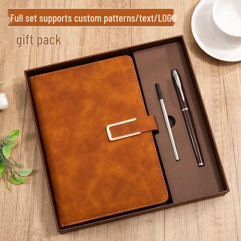 A5 Custom Logo Business Notebook Set - Premium Gift for Office Meetings