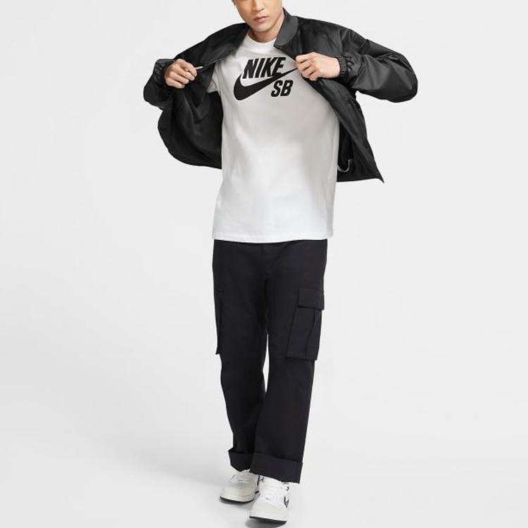 Nike SB Skateboardová ležérní větrovka Pánské bundy Černá CK5246-011