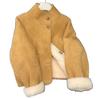 Retro Brown Fur Collar Wool Coat - 2025 Autumn/Winter Collection