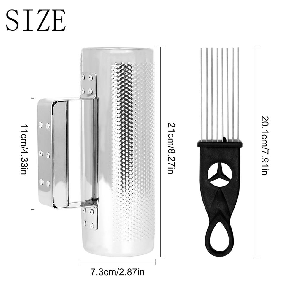 Metal Guiro Shaker with Scraper Percussion Guiro Musical Instruments Early Learning Musical Toy for Live Performances