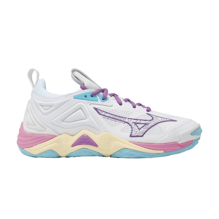 

Mizuno Женские кроссовки Wave Momentum 3 Белые Фиолетовые Синие V1GC231237 41
