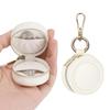 Miniature Jewelry Storage Box With Detachable Keychain Elastic Bands For Rings Earrings Gym Travel Essential