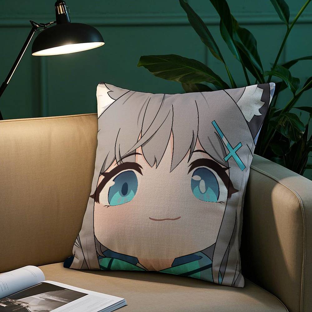 Anime Cute B-Blue Archive Pillow Case Plush Fabric Soft Pillowcase Double Sided Print Sofa Cushion Cover Throw