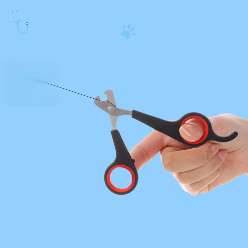 Stainless Steel Pet Nail Clippers Safe Anti‑Split Design Professional Grooming Scissors for Kittens Small Dogs Daily Pet Care Supplies