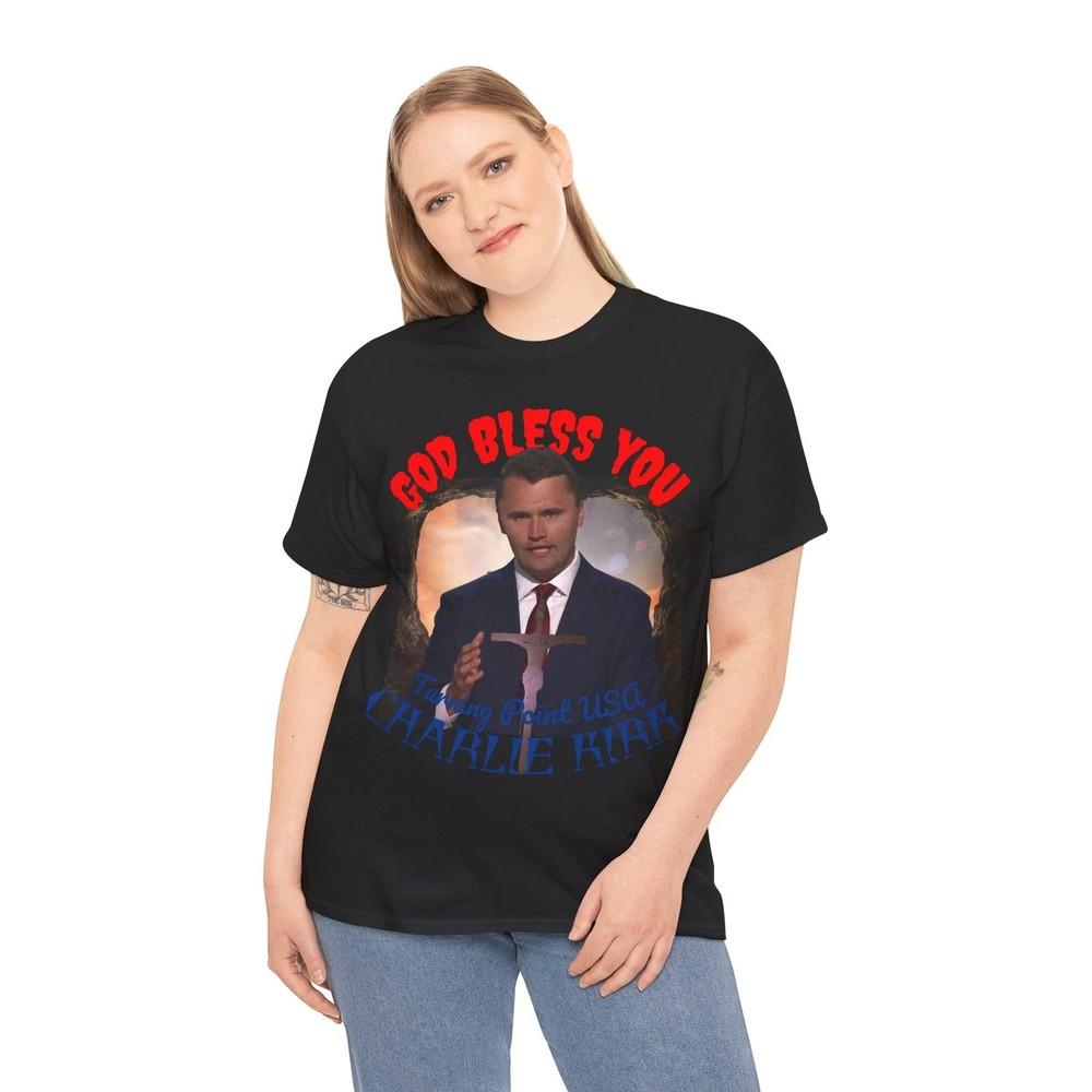 Charlie Kirk RIP Tribute  Turning Point USA Patriotic Unisex S-4XL Unisex T-Shirt M