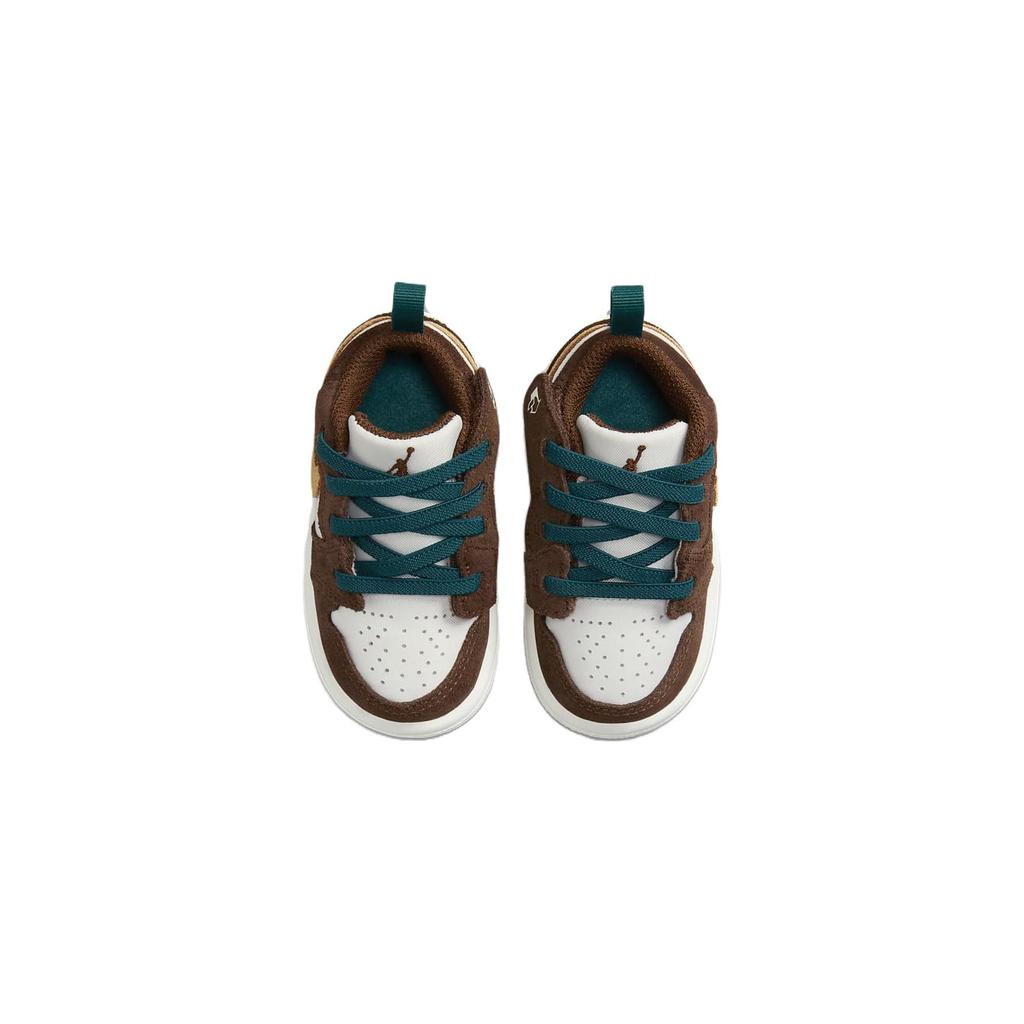 Jordan Air Jordan 1 Low Alt SE Slip Resistant Abrasion Resistant Low Top Toddler Shoes Yellow Brown Infant And Toddler FB2217-200