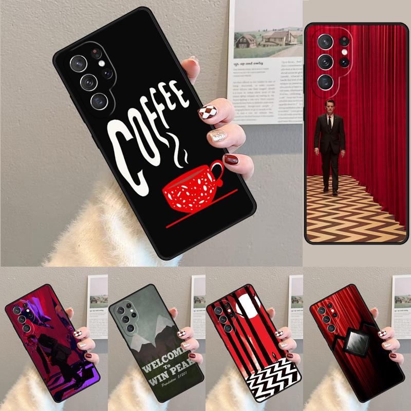 Welcome To Twin Peaks Black Lodge Red Room Phone Case Cover For Samsung Galaxy S24 S25 Ultra S21 S22 S10E Plus Note 20 FE S23