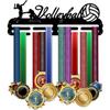 Medal Award Wall Shelf with Hooks Ribbons Holds 50+ Medals 40cm