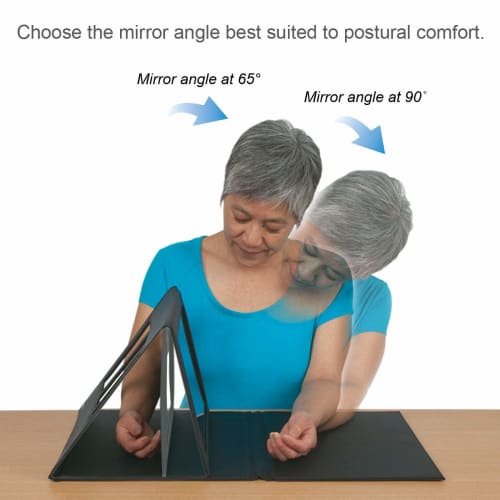 Achieva SMART Mirror Box Therapy, One-Handed Operation, Adjustable Mirror Position, for Occupational, Physical Rehabilitation, and Fantastic Limb Pain