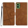 For Motorola Moto G35 5G Case Crazy Horse Texture PU Leather Wallet Stand Phone Cover