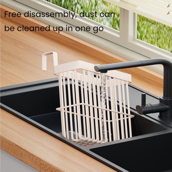 Basket Hanging Behind The Door Kitchen Cabinet Door Organizer Wall Mounted Self Adhesive Storage Basket