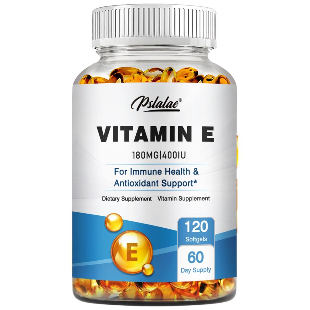 This high-quality natural Vitamin E supplement is odorless, mild, and easily absorbed, making it suitable for both men and women. 1 pc (120 tablets)