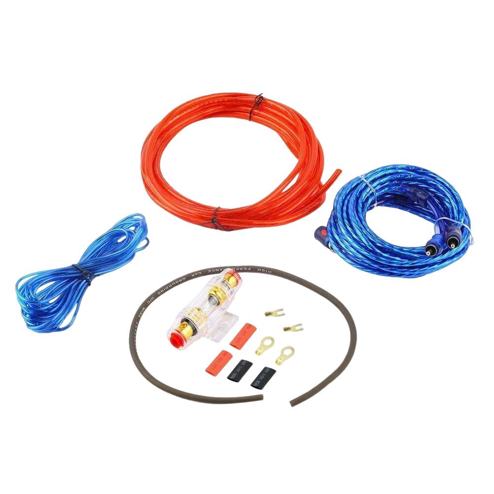 1500W Car Power Amplifier Wiring Kit 8GA Car Subwoofer Cable 60 AMP Fuse Holder Subwoofer Speaker Line 18GA for Car Modification Fuse Holders1