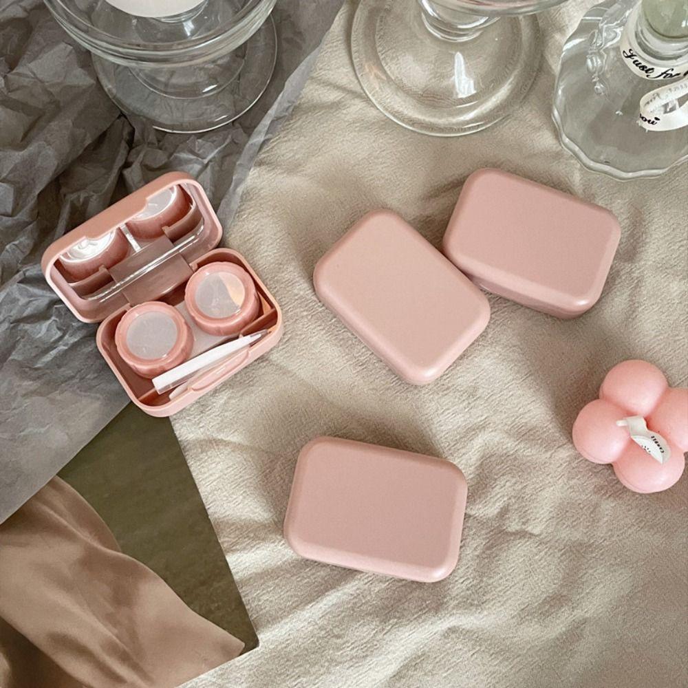 with Tweezers and Suction Stick Contact Lens Case Kit Contact Lens Case For Men and Women