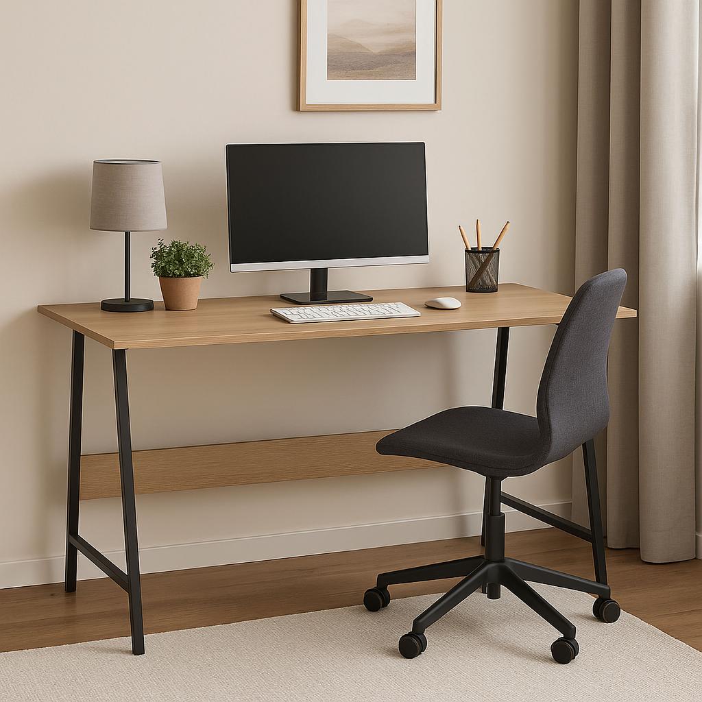 Biurko Loftowe Komputerowe Grenen Modern Oak