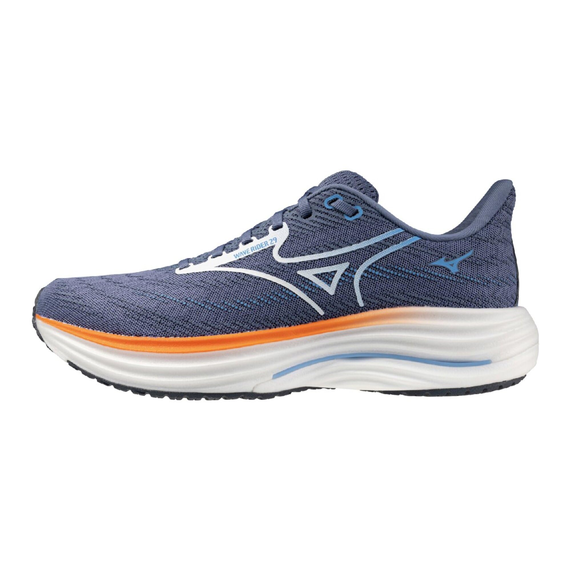 [Mizuno] Running Shoes Wave Rider 29 Men s Blue Gray x White x Orange 24.5 cm 2E