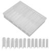 240pcs False Nail Tip Extra Long Clear Fake Artificial Nail Tips for Home DIY SalonTransparent