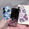 Handyhülle mit schlichtem Blumenmuster für Huawei Enjoy 80 und Huawei Nova Y73. Weiche, transparente TPU-Silikonhülle, leicht und rutschfest.