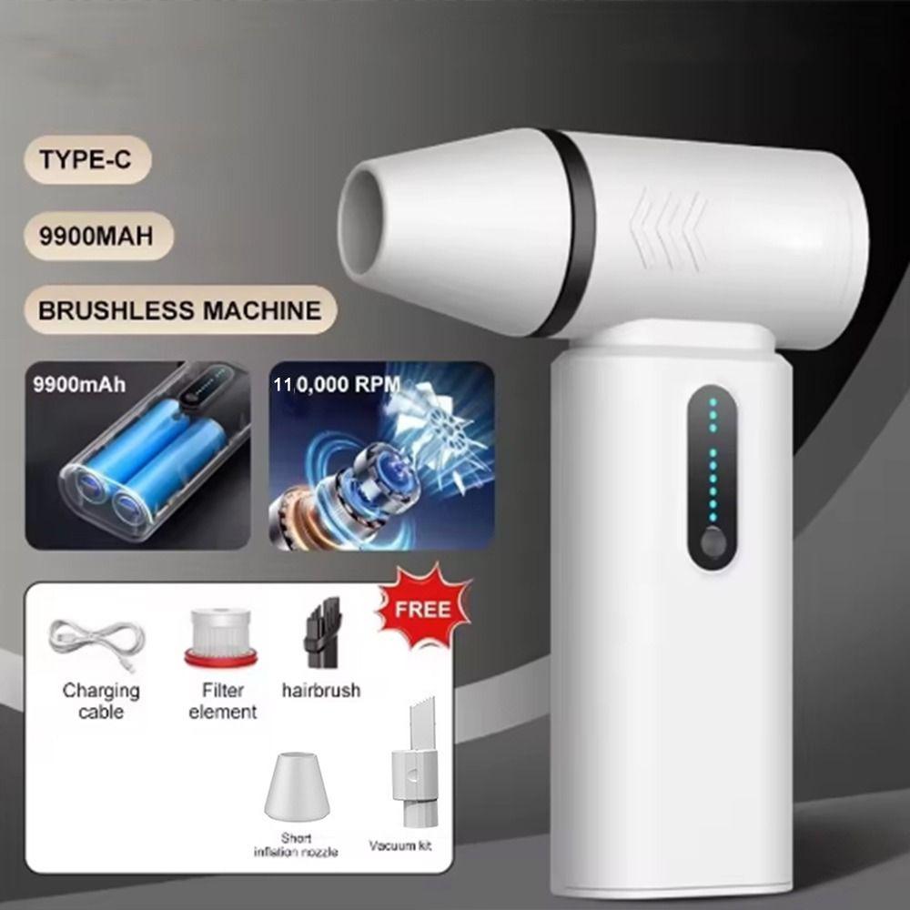 

Мини турбовентилятор 110000 об/мин Высокоскоростной мощный турбонагнетатель Оборудование для выдувания пыли White Vacuum kit