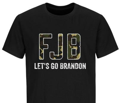 FJB Let's Go Brandon Joe Biden Grappig T-shirt Politieke Shirts Trump 2024 Vlag