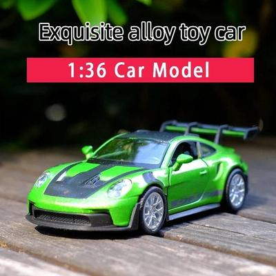 Porsche 911 GT3 RS Süper Araba Maç Versiyonu 5 İnç Metal Araba Simülasyon Diecast & Oyuncak Araç RMZ city 1:36 Alaşım Model Doğum Günü Hediyeleri