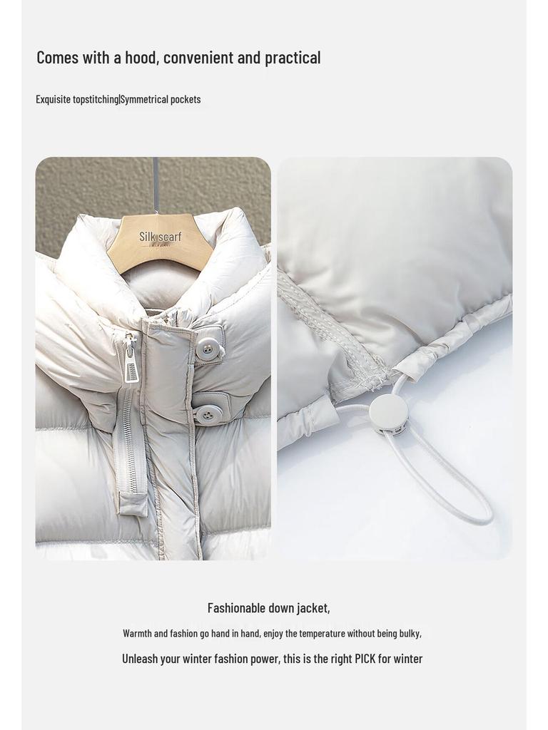 Women's 90% Duck Down Hooded Puffer Jacket