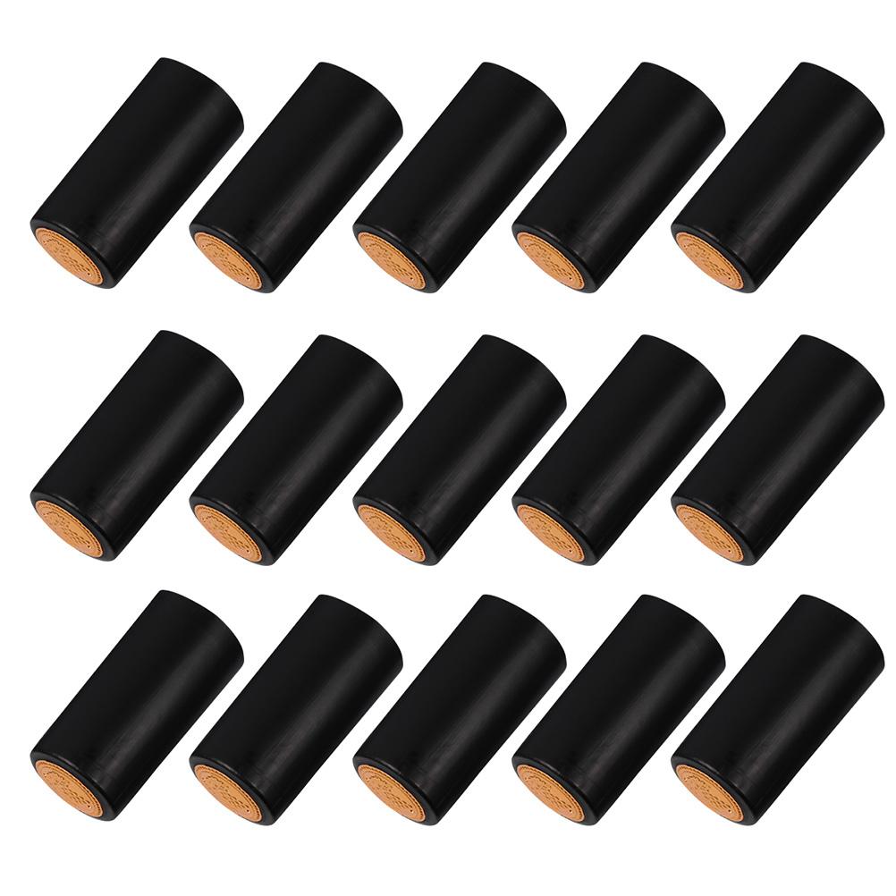 50 Pcs Red Bottle Shrink Film Bottles Caps Heat Capsules for Plastic Wraps
