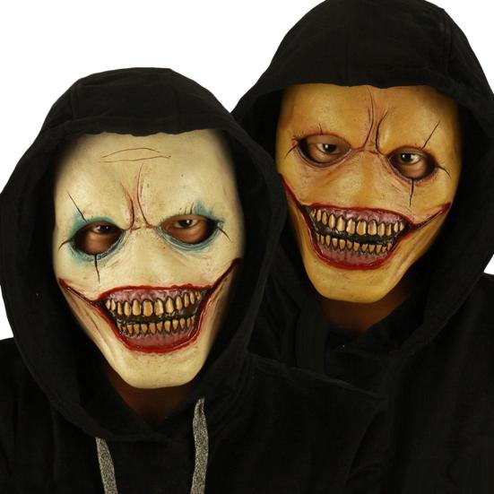 Halloween Clown Face Guard Universal Size Role-Playing Cosplay Face Guard Headpiece Horror Themed Party Props