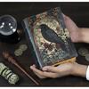 Raven Leather Grimoire Journal: Gothic Witchcraft Book of Shadows Birthday Gift, Gift for Dad