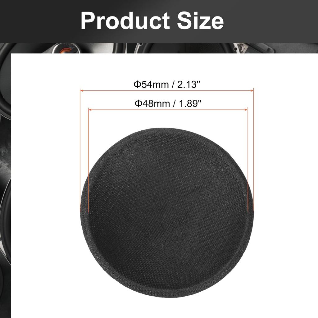 uxcell Speaker Dust Cap 54mm/2.1" Outer Diameter Dome Paper Cap Subwoofer Coil Cover Cap Speaker Decoration Accessories Repair