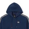 Vans Plaid Color Block Zip Up Hoodie Men Hoodies Dark-Blue VN000FCSLKZ