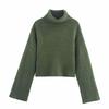 2026 European Spring Women's Long Sleeve Stand Collar Knit Sweater