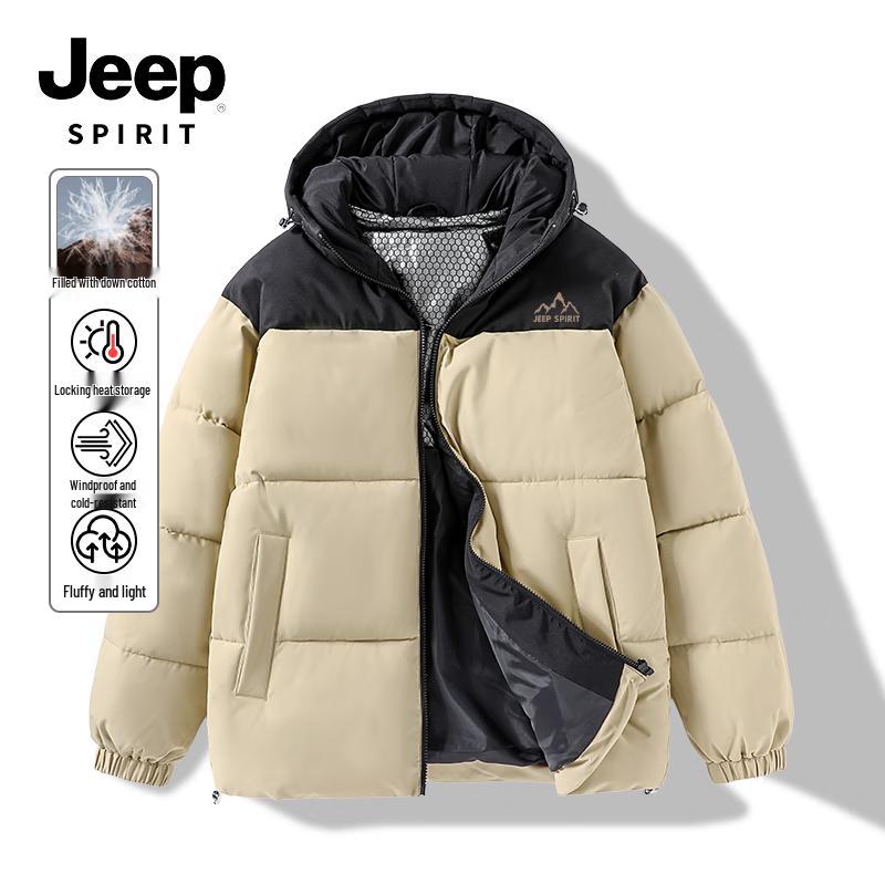 JEEP SPIRIT Men's Hooded Padded Winter Jacket