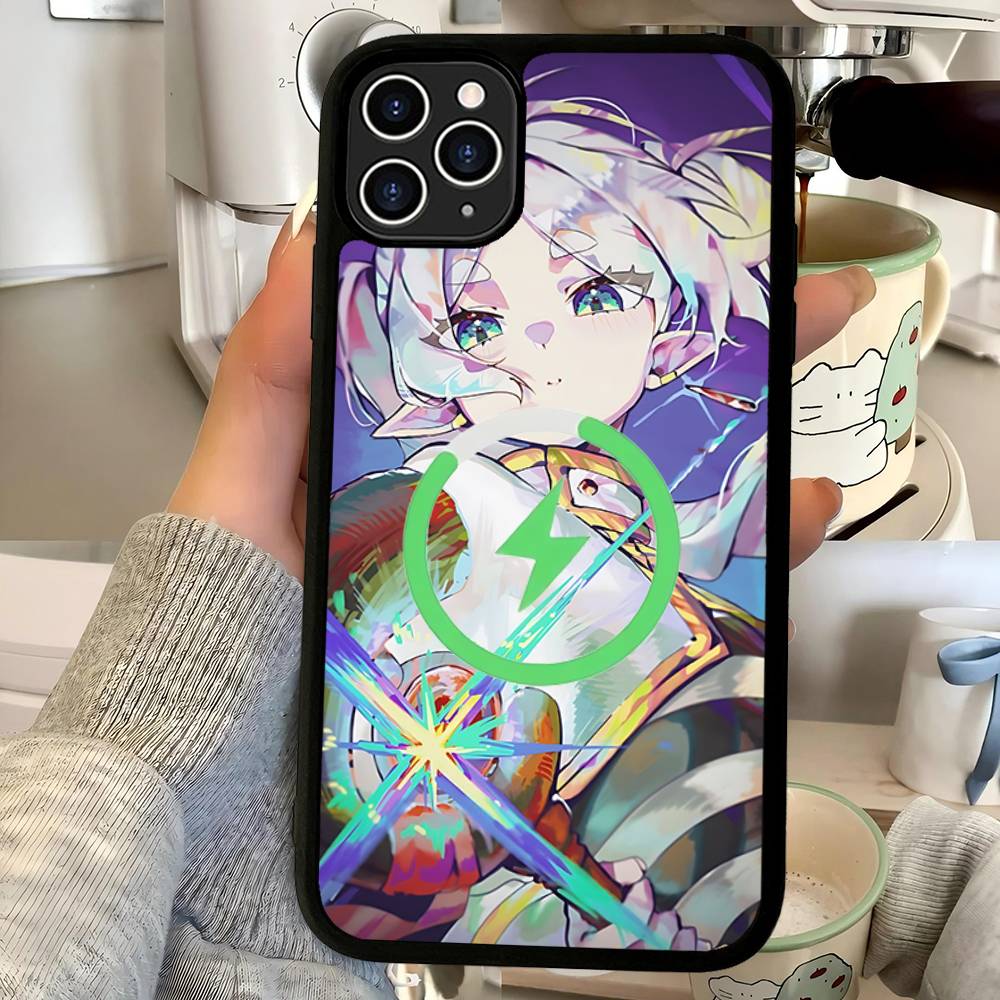 

Anime Frieren Cute For Magsafe Magnetic Phone Case For IPhone 17 16 15 14 13 12 11 Plus Pro Max PC+TPU Cover iPhone 14