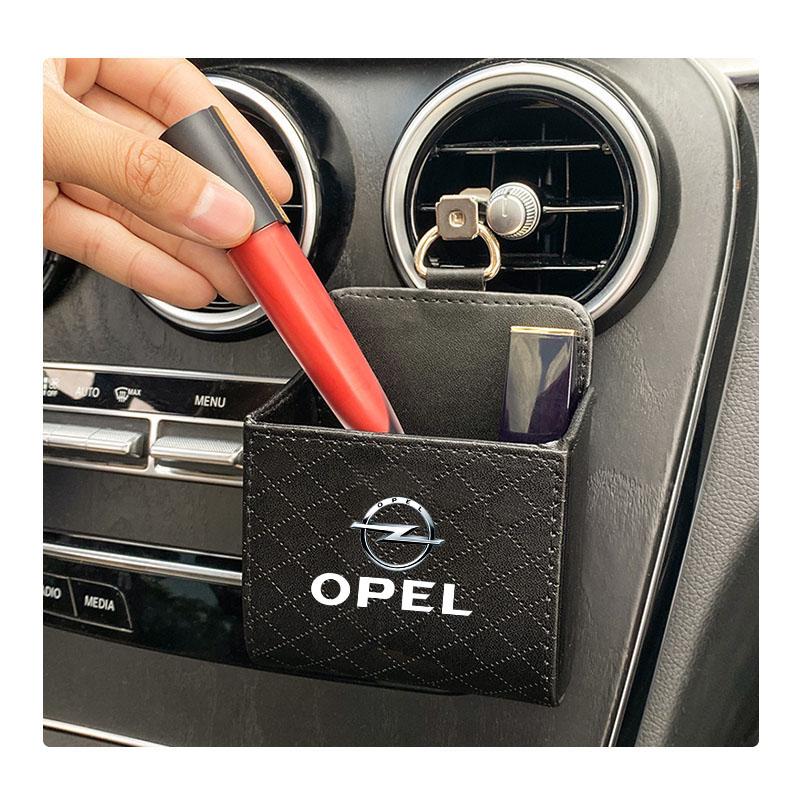 Car Air Outlet Storage Box Phone Lipstick Lighter Organizer For Opel Astra GTC Insignia Antara Meriva Zafira Vectra Mokka Corsa LA7
