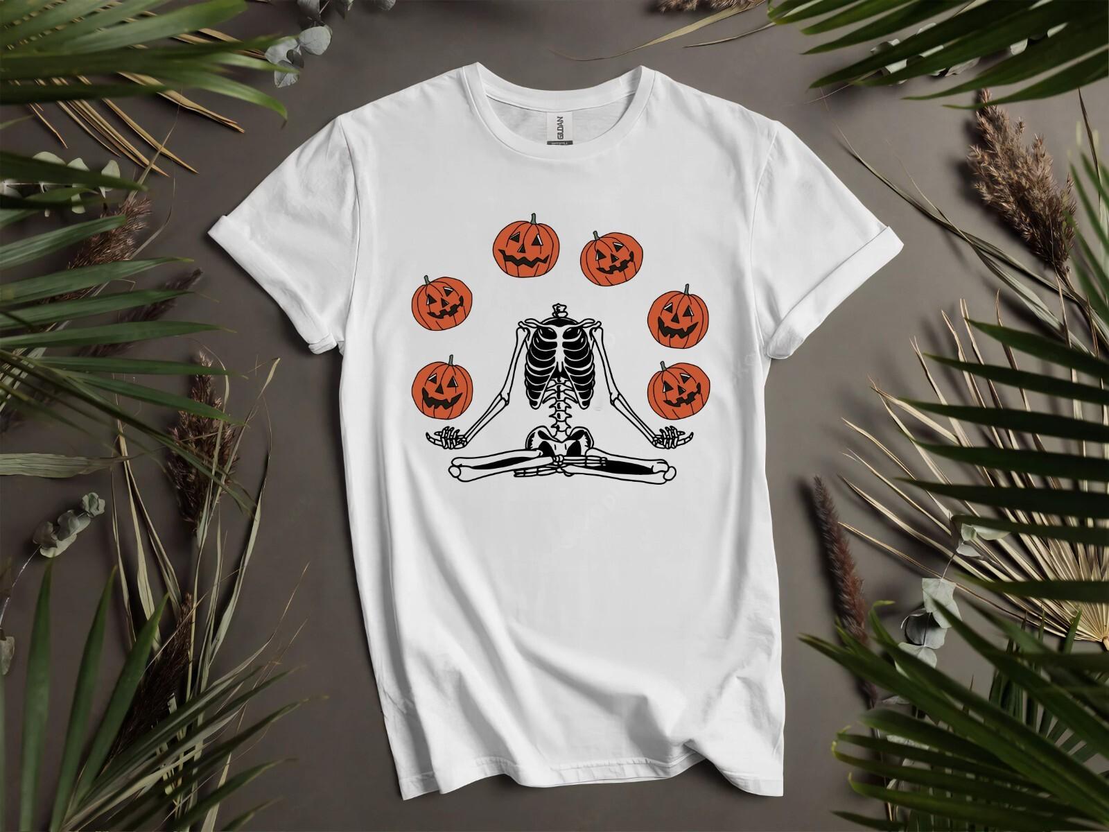 Jack Skellington Pumpkin Halloween T-Shirt Mens Womens Tees Top T Shirt Mens Womens Tees Top Men Women Unisex Tshirt K971 S