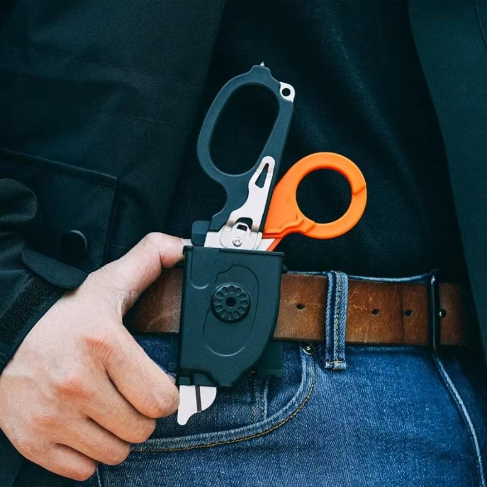 Professional Folding Rescue Scissors Multipurpose Tactical Tool for Survival Emergency