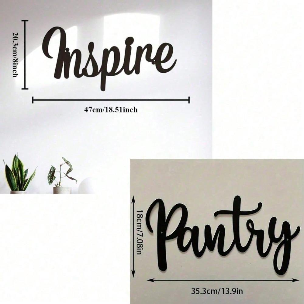 Wrought Iron Pantry Sign, Metal Wall Art for Home Kitchen Restaurant Coffee Shop, Modern Farmhouse Wall Decor, Housewarming Gift