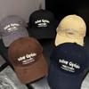 New Letter Embroidered Baseball Cap, Men's and Women's Holes, Fashionable and Versatile Face-showing Small Sunscreen Cap