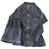 Niche Ice Silk Pajamas Wind Women'S Summer Casual Short-Sleeved Set Loungewear