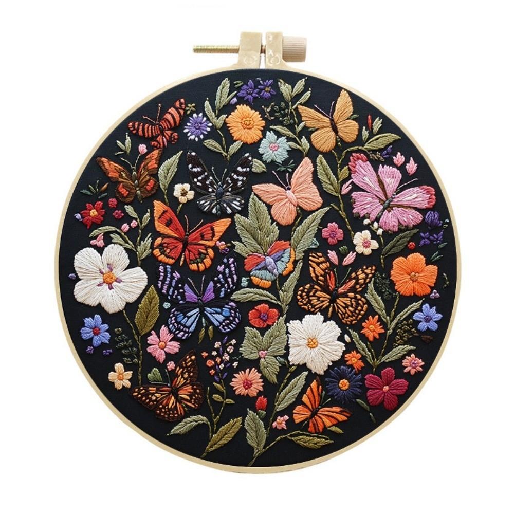 Embroidery Frame Fabric Material Package Cat DIY Craft Kits New Embroidery Kit  Handmade