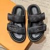 Thick-soled magic summer new fashion casual flat-bottomed open-toed slippers women's beach shoes