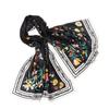A-S029 Floral Satin Long Scarf
